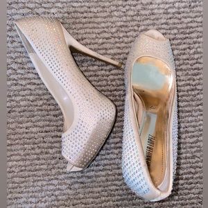 5 and a half inch size 8 bedazzled heels